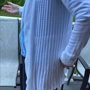 Belldini White Ribbed Cardigan